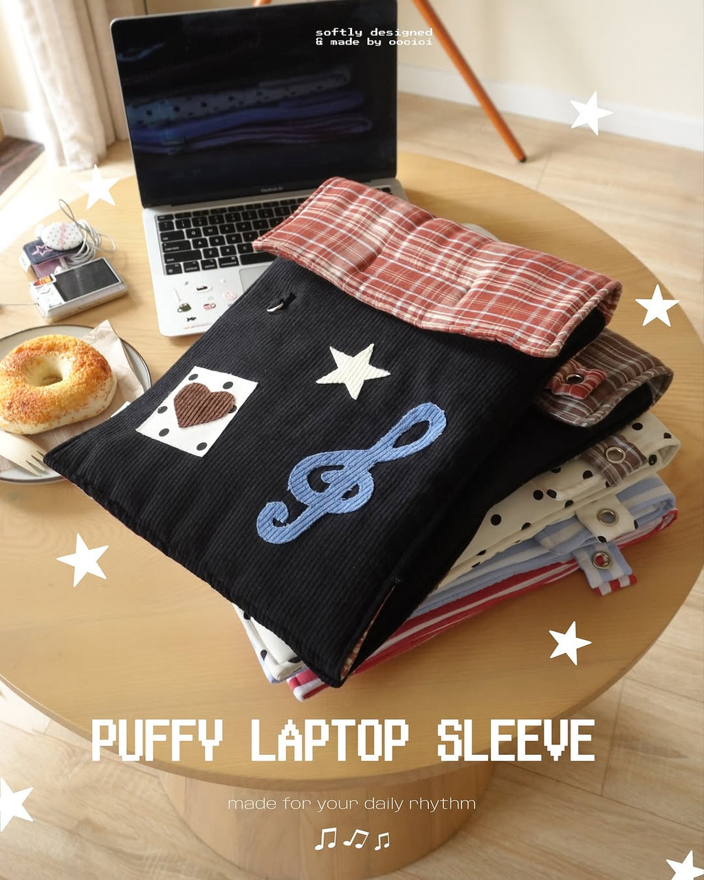 Puffy Laptop Sleeve – Quilted Laptop Sleeve