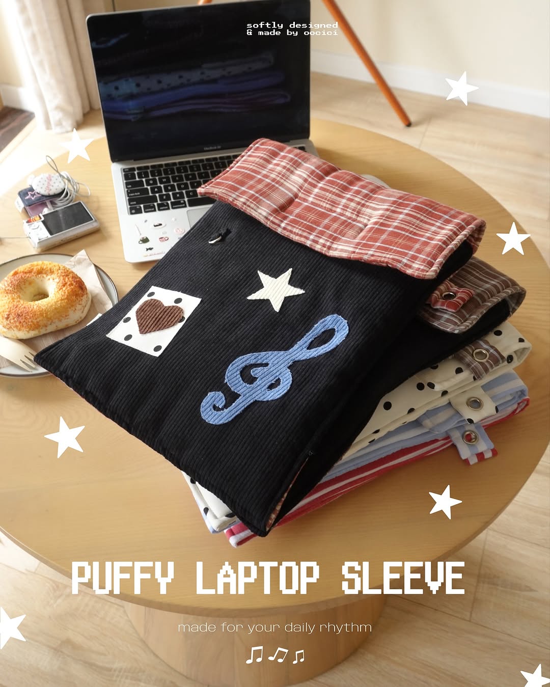 Puffy Laptop Sleeve – Quilted Laptop Sleeve