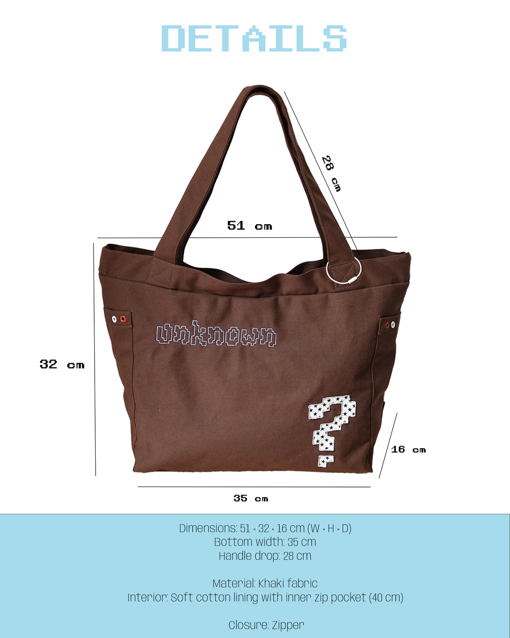 "Unknown" Tote Bag 2026