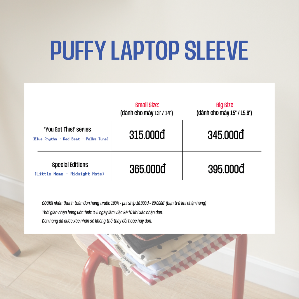 Puffy Laptop Sleeve – Quilted Laptop Sleeve